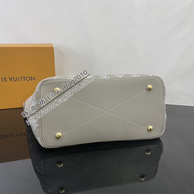 LV路易威登2023专柜新款M23387 镂花牛皮革Blossom中号托特包 ydh5418
